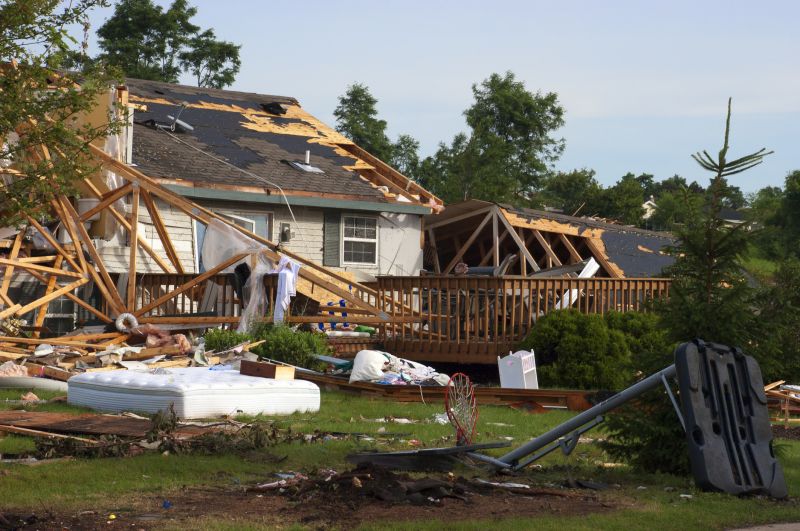 Storm Damage Asphalt Roof