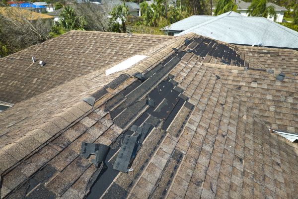 Roof Wind Damage Repair in Danville